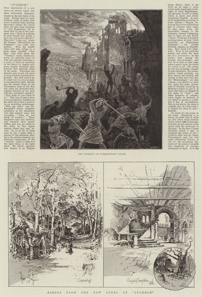 アイヴァンホーの新しいオペラのシーン 作： Herbert Railton